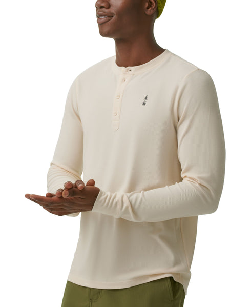 Men's Camden Waffle-Knit Long-Sleeve Henley